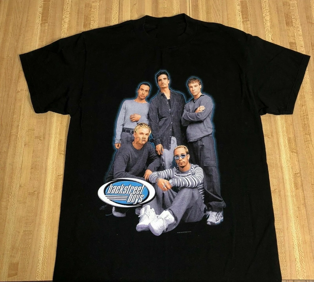 1998 Винтажная футболка для мальчиков с надписью Backstreet Новинка высококачественная