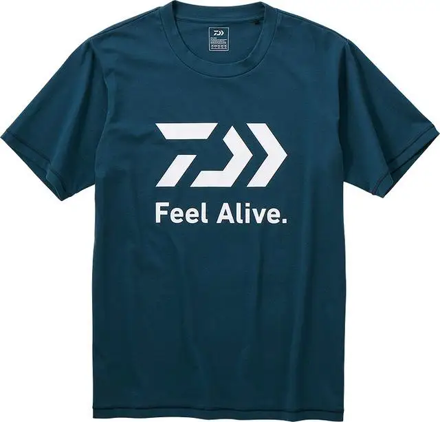 New Summer Fishing T-shirt Quick-dry Breathable Fishing Clothes Printed Short Sleeve Fishing Clothing Fishing Jersey - Цвет: Синий