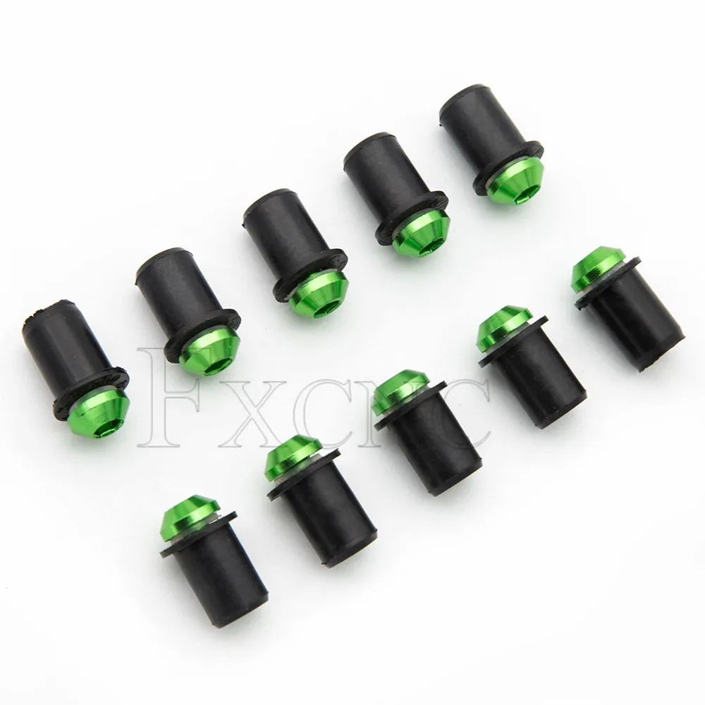 Motorcycle Accessories Motorcycle Screws 10pcs CNC Aluminum Windscreen Bolts Windshield Screws for Suzuki Kawasaki Ducati Honda Yamaha
