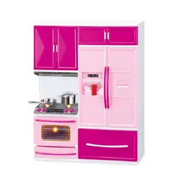 Ensemble de Mini jouets de cuisine, 2 armoires, boîte, maison pour enfants, Simulation d'ustensiles de cuisine, cadeaux de vacances pour bébé, cadeaux d'anniversaire et de noël 