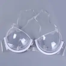 Невидимый прозрачный бюстгальтер для нижнего белья из ТПУ пластика, сексуальный одноразовый бюстгальтер с мягкой чашкой, регулируемый плечевой ремень с пряжкой, женский бюстгальтер без косточек