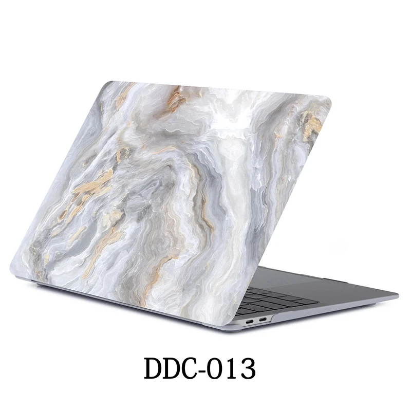 Популярный чехол для ноутбука с мраморным узором для Apple Macbook Pro retina Air 11 12 13 15, для Mac new Air/pro 13 дюймов A1932 A1708 - Цвет: marble-13