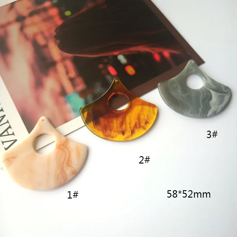 DIY Acrylic Earring Accessories Material Resin Pendant Earrings Acrylic DIY Earring Decoration Material WD21 (2)