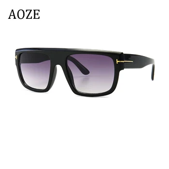 

AOZE 2020 Fashion Style Square Shield Men's Tom Sunglasses Vintage Classic Design Gradient Brand Sunglasses Sunglasses UV400