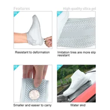 Силиконовые галоши Многоразовые водонепроницаемые чехлы для обуви резиновые сапоги износостойкие Нескользящие DNJ998