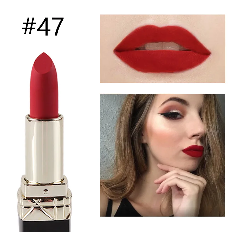 MISS ROSE 12 видов цветов губная помада бархат Labiales водонепроницаемый Бальзам для губ палка Сексуальная Помада красота оттенок губ Макияж матовая помада макияж