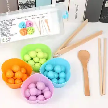 

Kids Training Size Color Cognition Early Educational Toy Clip Colorful Beads learning Toys Funny Gifts For Children Montessori