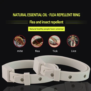 

Dogs Cats Collar Anti Mosquito Flea Repellent Silicone Adjustable Pet Collar Decoration Durable Collars Pet Products