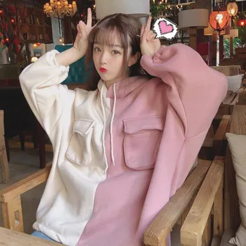

streetwear hoodie funny women sweatshirt autumn oversized hoodies o neck long sleeve knitted casual hip hop sweatshirts girl