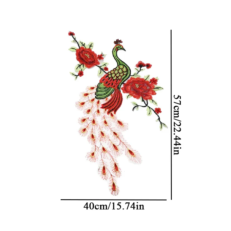 Fashion Embroidery Fabric Peacock Lace Sewing Applique Lace Collar Neckline Collar Applique DIY Clothing Accessory Scrapbooking