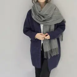 Искусственный кашемир шарф женский Новый стиль корейский стиль зима толстые длинные кисточки шаль студентов греющий шарф оптовая продажа