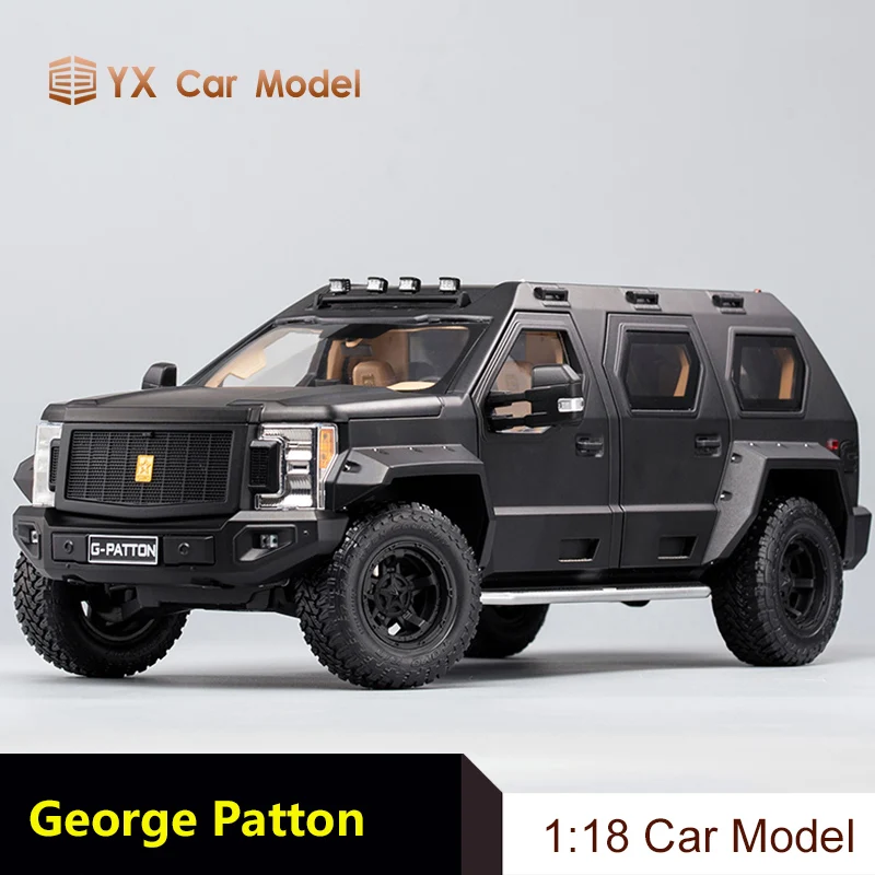 KengFai Qihui 1:18 George Patton G PATTON колесница модифицированная модель автомобиля из сплава |
