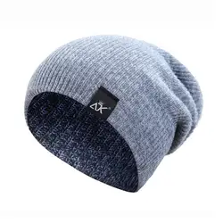 Зимняя кепка мужская шапочка из спандекса полосатая вязаная кепка карамельный Открытый Хип-хоп Шерстяная кепка осенне-зимняя шерстяная