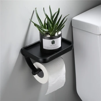 Porte-rouleau papier toilette en corian blanc ou avec insert noir, fabriqué  en Italie - Elono