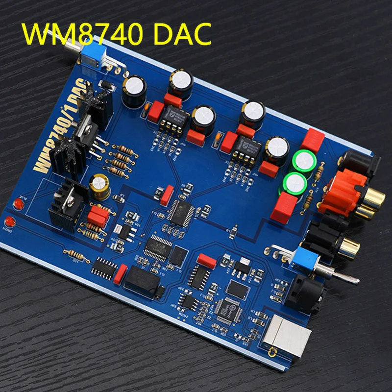 Цифровой интерфейс WM8740 двойной Op Amp DAC аудио декодер USB плата коаксиальный