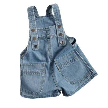 

Kids Overalls Pants Casual Toddler Kids Boys Girls Solid Pants Baby Light Blue Denim Suspender Trousers Jean Clothes 1-6Y