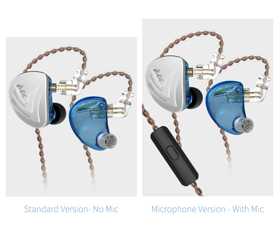 KZ AS16 8BA привод в ухо наушник 8 сбалансированных арматуры HIFI Мониторинг наушники гарнитура со съемным отсоединением 2PIN кабель