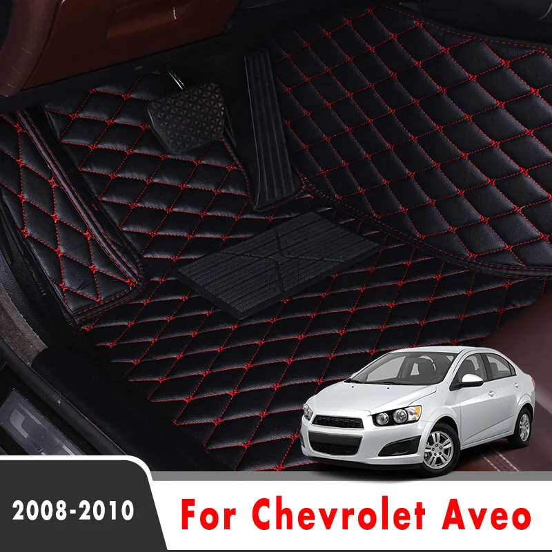 Автомобильные коврики для Chevrolet Aveo 2010 2009 2008 искусственная кожа Водонепроницаемый