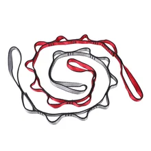 110*1.5 cm Multifunction Yoga Belts Stretch Daisy Chains Extension Strap Durable Adjustable for Outdoor Climbing/Swing/Hammock T