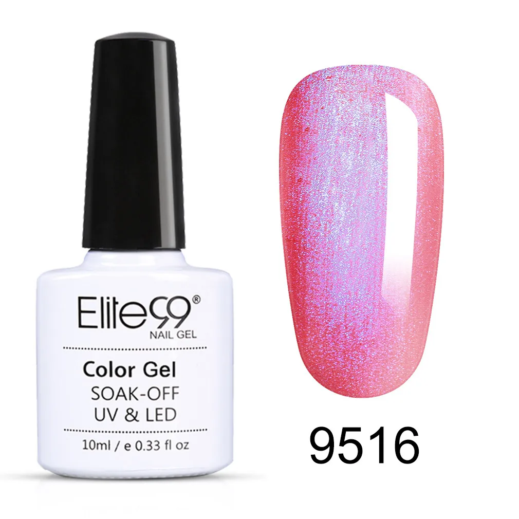 Elite99 10ml Shell Mermaid UV Gel Varnish Semi Permanent Pearl Hybrid Gel Nail Polish Soak Off Nail Art Gel Polish Manicure - Цвет: 9516