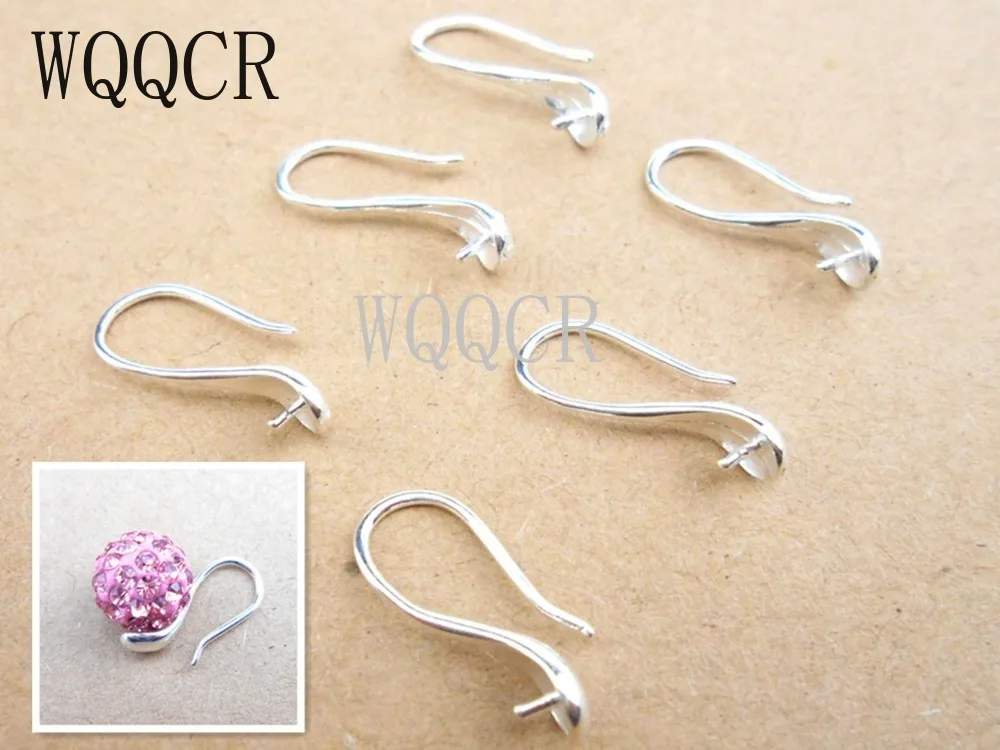 

20PCS Fine Jewellery Components Genuine 925 Sterling Silver Handmade Beadings Findings Earring Hooks Leverback Earwire Fittings