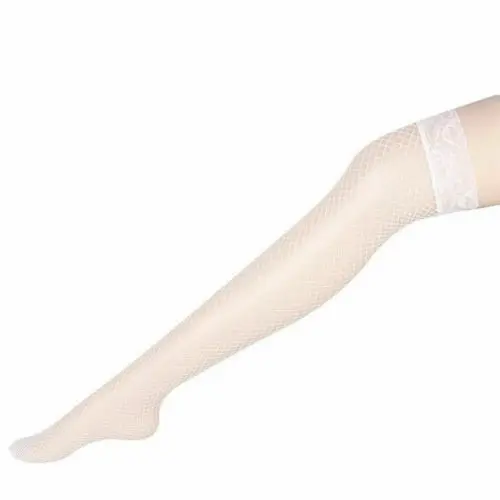 Сексуальное женское белье, боди, эротическое белье, ажурные чулки с открытой промежностью, пикантное нижнее белье, костюм - Цвет: White socks