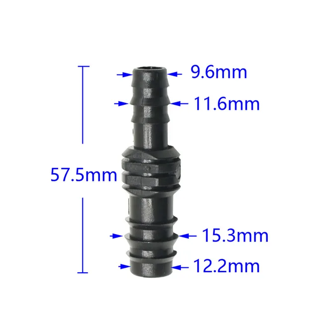 Kerti Tömlő 1/2 " - 3/8" Barb Redukáló Csatlakozó 16 Mm 8/11 Öntöző Egyenes Karosszéria Cső Javítása 5Db - Image 2