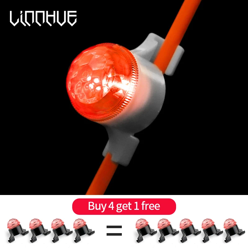 

LINNHUE Bite alarm LED Fishing Alarm Rod Tip Carp Night Fishing Light Auto Recognition Bite Fishing Accessories With Battery