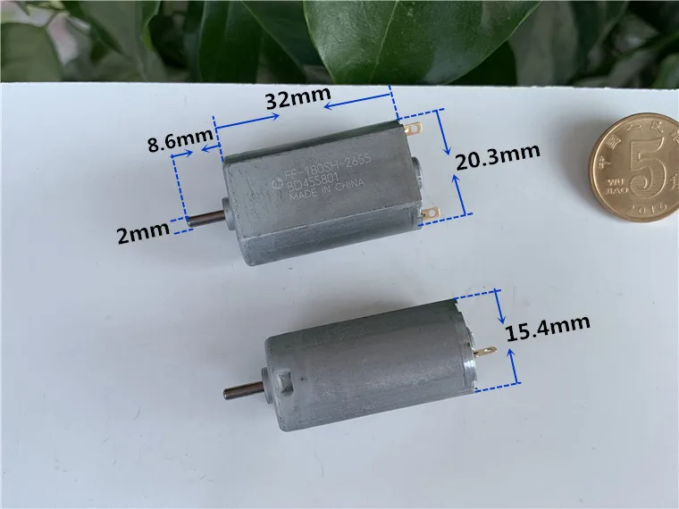 Mabuchi FF-180SH-2655 Микро Мотор DC 2,4 V 3V высокоскоростной Бесшумный мотор для электрической зубной щетки/электробритва