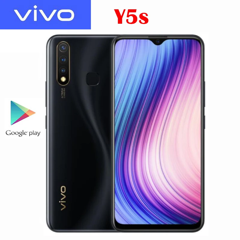 Оригинальный Новый Официальный смартфон VIVO Y5s 4 Гб 128 ГБ Helio P65 16.0MP 3 задние камеры