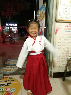 Качественные китайские Hanfu для мальчиков и девочек, школьная форма для детей, костюмы на Хэллоуин, карнавальные костюмы для детей
