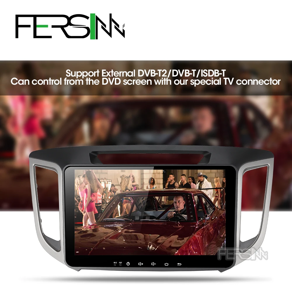 Clearance Fersinny CIX251060 2G android 9.0 car navigation dvd player 1024*600 For HYUNDAI IX25 CRETA  gps stereo car multimedia player 5