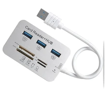 USB концентратор 3,0 Мульти USB 3,0 концентратор разделительная карта ридер Универсальный 3 порта USB концентратор 4 порта высокая скорость внешней считыватели карт памяти