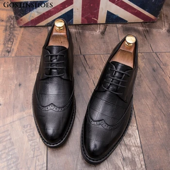 

Buty Meskie Men Business Casual Zapatos De Hombre Casual Shoes Zapatos Men Brogue Summer Fashion Zapatos Men