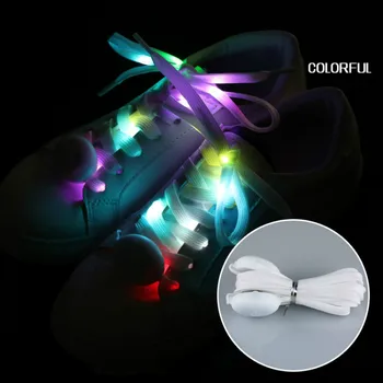 

1 Pair LED Sport Shoe Laces Luminous Shoelaces Glow Shoe Colorful Flash Light Shoelaces 120cm Shoe Laces Party Decoration