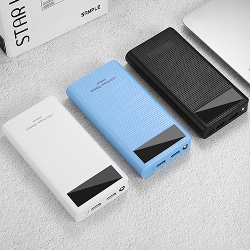 

Type C Dual USB QC3.0 7x 18650 Battery DIY Power Bank Box Charger For Cell Phone