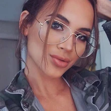 RFOLVE, модный авиационный сплав оправа для очков, черные, золотые, серебряные очки, женские модные очки, оправа, прозрачные линзы MI55