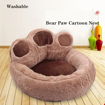 

Soft Pet Sofa Comfortable Bear Claw-shaped Pet Mattress Dog And Cat Animal Bed Pet Supplies All Pet Nests Can Be Washed Dog Hous