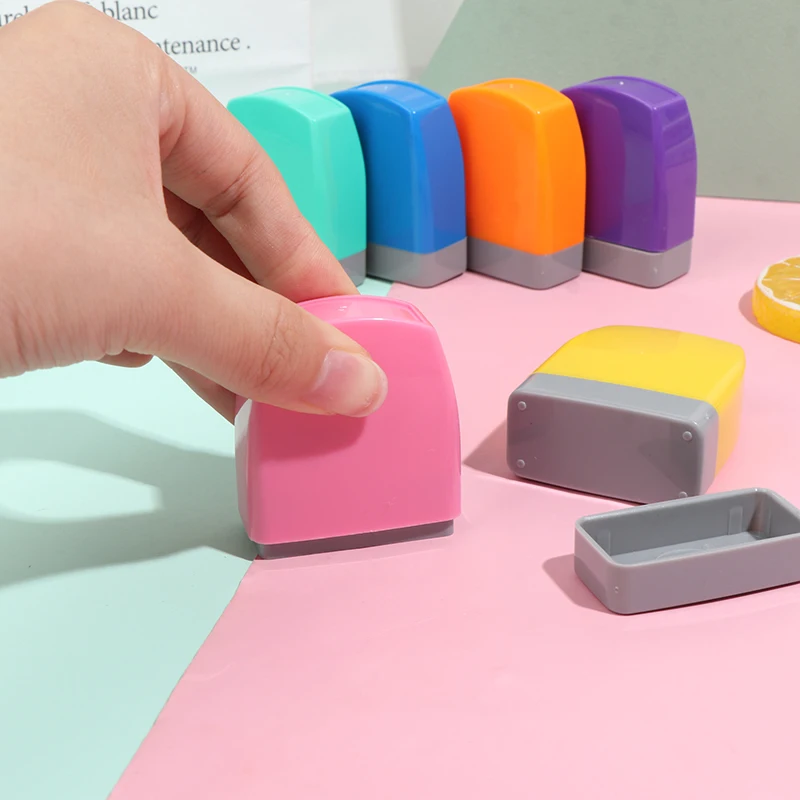 Color Baby Name Stamp Toy For Children Name Student Clothes Chapte 33*13MM