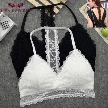 

sexy triangle bralette padded bra brassiere seamless bralet lace bra plus size wireless underwear plus size women bra racer back