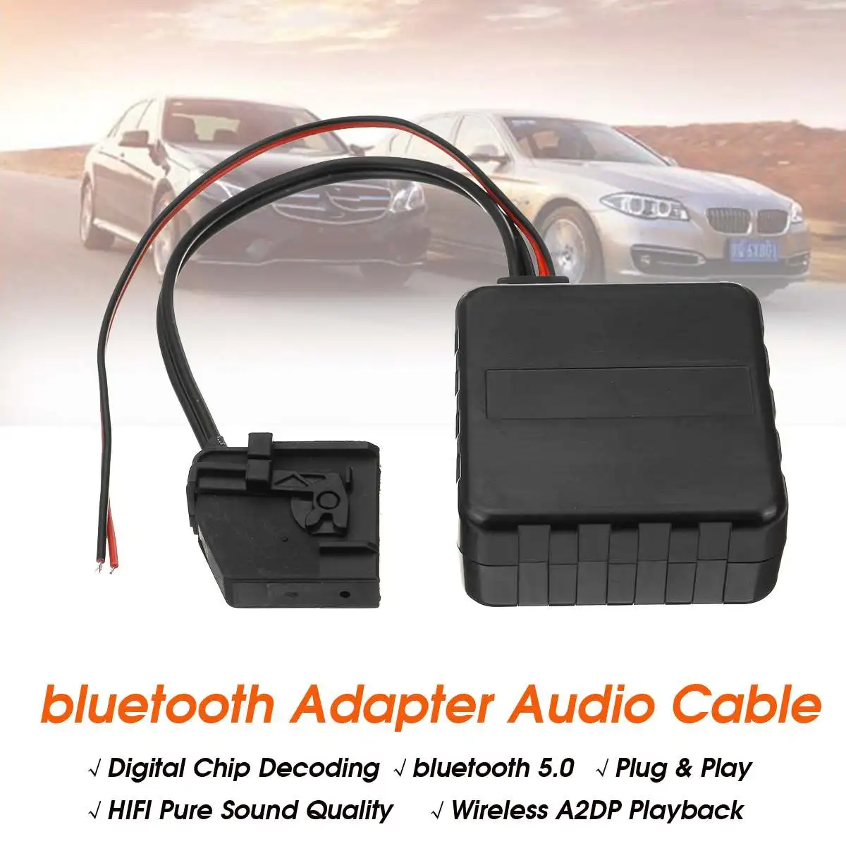 KROAK автомобильный bluetooth модуль Aux кабель-приемник адаптер для Benz для Mercedes Comand 2,0 радио медиа интерфейс