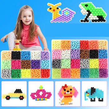 

DIY Animal Handmade Sticky Beads Toys for Children Pegboard Puzzle Toys Bead Set with Tools Kids Gifts