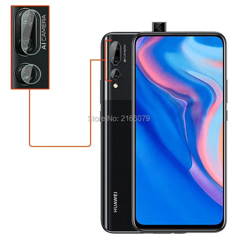 10 компл./лот для huawei Y9 Prime() 6,5" задний Камера объектив Защитная крышка мягкая закаленная защитный из стеклянной пленки