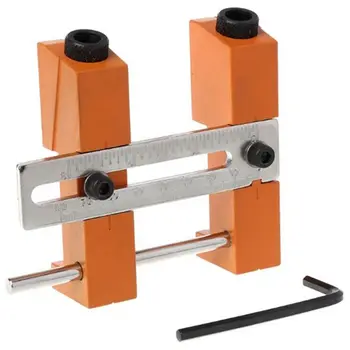 

Adjustable Pocket Hole Drill Guide Kit 20-85Mm Width Angle Drilling Perforator Locator Jig For Diy Carpentry Woodworking Tools