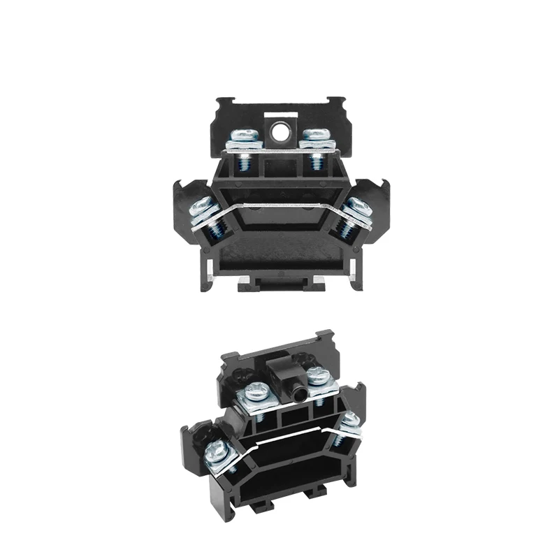 

10pcs Double-layer terminal board Full copper TBD-30A fixed rail type combined terminal block