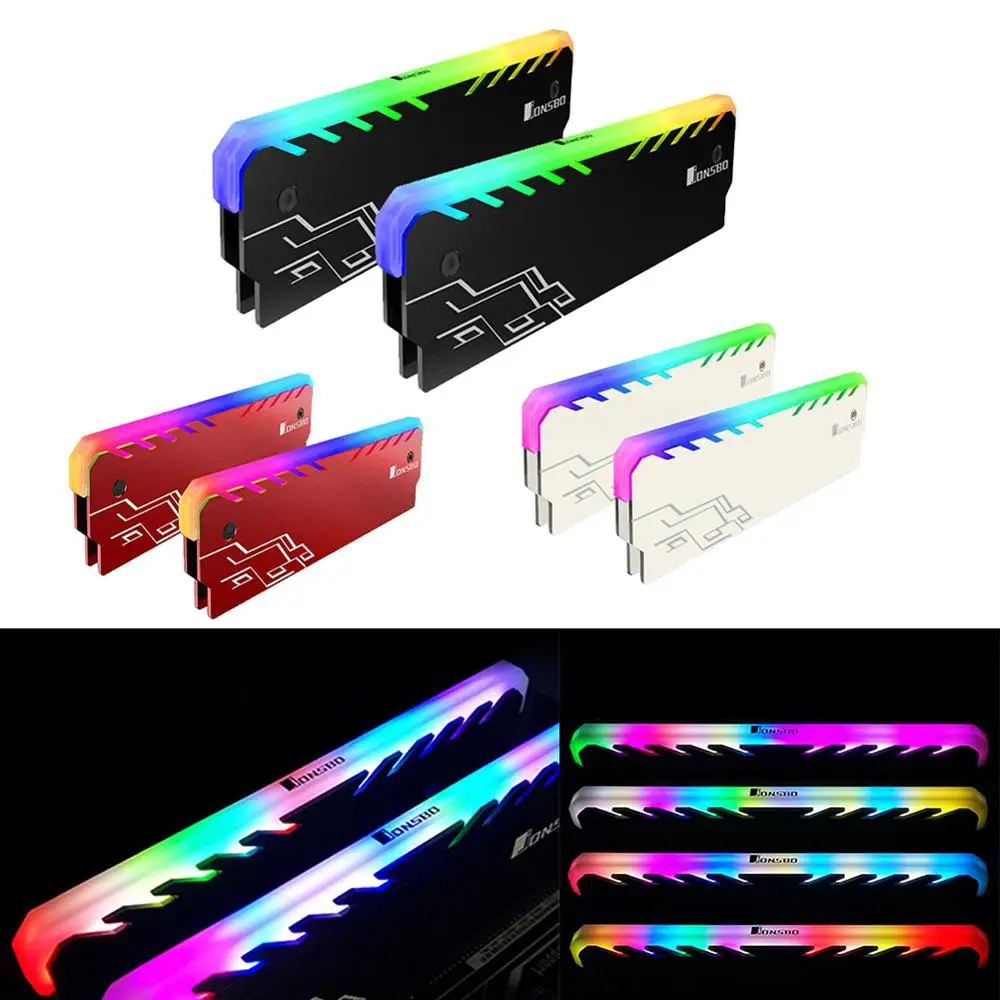 JONSBO NC-1 теплоотвод ОЗУ RGB памяти Кулер жилет для настольных ПК DIY DDR DDR3 DDR4 радиатор