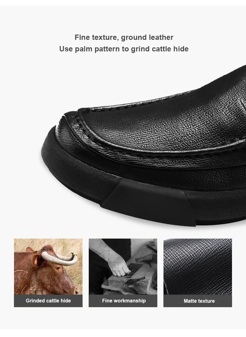 Новые деловые повседневные туфли легкая мужская обувь амортизация Нескользящие комфортные мужские лоферы из кожи