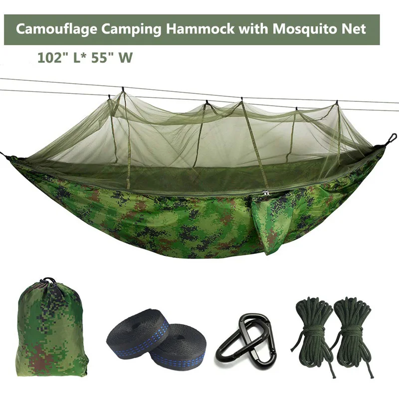 Ultralight Mosquito net Parachute Hammock with Anti-mosquito bites for Outdoor Camping Tent Using sleeping Free shipping 