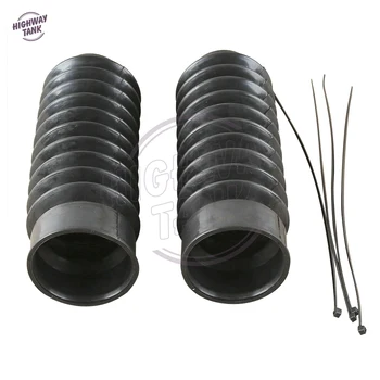 

Black Rubber Motorcycle Long Fork Bobber Boots case for Harley Dyna Wide Glide FXDWG EFI FXDWGI With 49mm Forks Cruisers