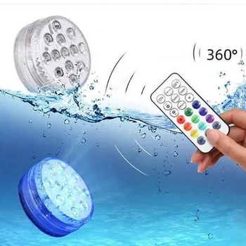 

13 LED Lights Waterproof Remote Decoration Pool Pond Centerpieces Foundation Holiday Lighting Lamps